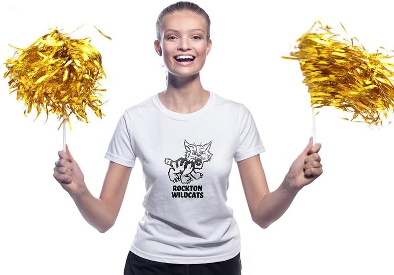 Anderson's Metallic Foil Textured School Spirit Shakers, Cheerleader Pom Poms, Football, Basketball, Homecoming Squad, Team, Party, Dance, Club, Performance, Fan Celebration Pack of 10 - Image 3